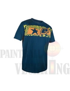 T- SHIRT ECLIPSE MENS ILLUSION ORANGE ET BLEU XL