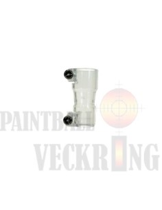 CLEAR SCREW-ON STRAIGHT ELBOW