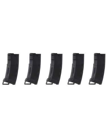 Lot de 5 chargeurs Lancer Tactical Speed 130 rds