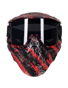 MASQUE HSTL® - HK ARMY - FRACTURE NOIR/ROUGE - LENS CLEAR