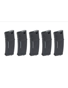LOT DE 5 CHARGEURS MID/REAL-CAP ARCTURUS EMM M4/M16