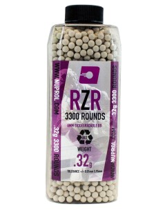 Billes Airsoft 6mm RZR 0. 32 g BIO bouteille 3500 bbs
