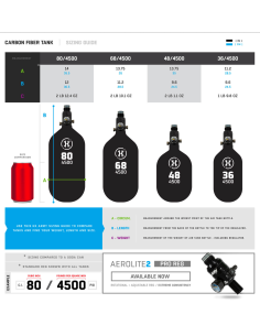 HSTL® - Carbon Fiber Tank - Standard Reg - 68ci / 4500psi... 2