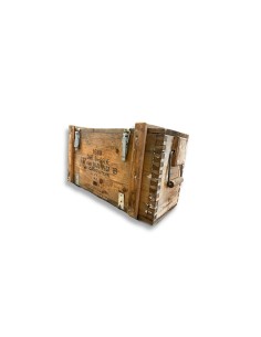 Munitionskiste aus Holz aus Militärbeständen
