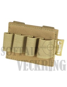 PORTE CARTOUCHE MOLLE 4 EMPLACEMENTS COYOTE